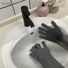 Silicone Cleaning 100% Silicone Food Grade Kitchen Hand Cleaning Gloves For Washing Dishes