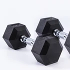 Dumbbell Set Wholesale 10kg Dumbbell Set Hex Rubber Dumbbells Fixed Dumbbell Rubber Coated Dumbbell