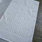 Hot Cotton 2020 Hot Selling 100% Cotton White Customize Hotel Mat Towel