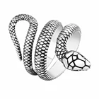 Snake Ring MECYLIFE Mens Stainless Steel Snake Ring