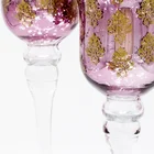 Candles Embossing Printing Wedding Cylinder Holder Glass Candles For Candlesticks