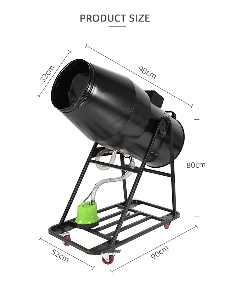 Big 3000w Party Foam Machine Cannon With Case Large Blower Spray Foam