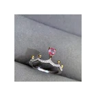 Ring Gemstone Natural Stone Band Silver 925 Sterling Ring With Gemstone