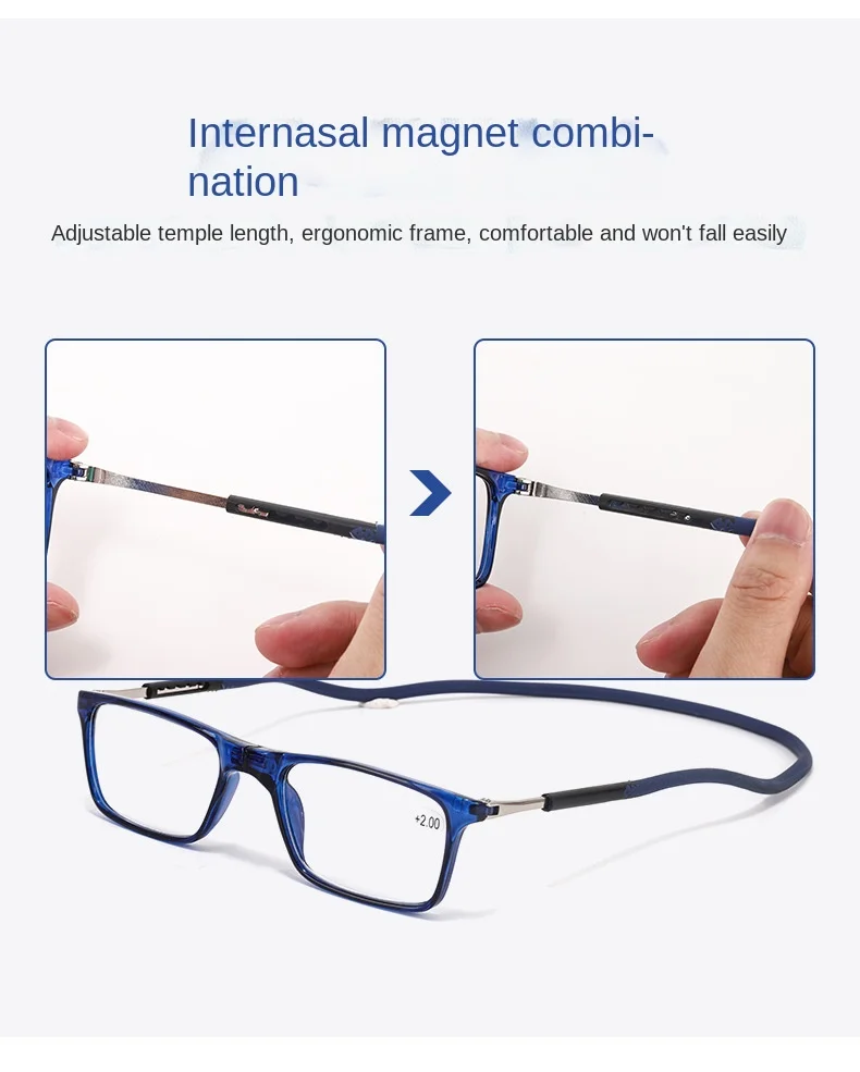 Portable Hanging Neck Reading Glasses Unisex Pc