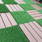 Tile Floor Tiles WPC Tile Faux Grass Interlocking Floor Tiles Plastic Wood Decking Outdoor Swimming Pool Tiles