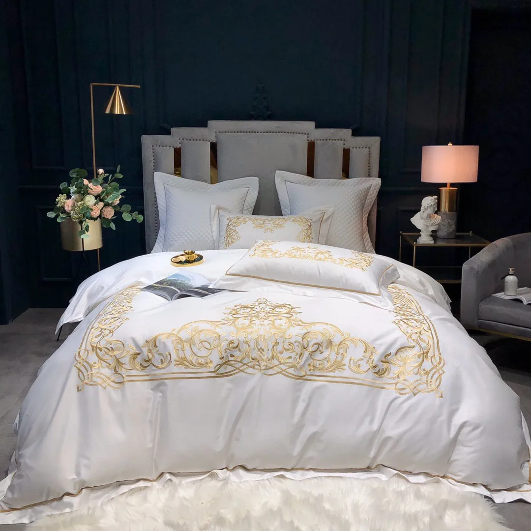 white luxury duvet sets