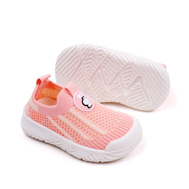Mesh Breathable Color Matching Cartoon Baby Toddler Shoes for Girls and Boys supplier