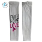 Sleeve Unisex Pure Wholesale Custom Outdoor Sports UV Blank Compression Cooling Arm Sleeve With Elastic Color White