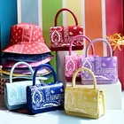 Handbags BB176 Ladies Printed Handbags And Bucket Hat Set Fashion 2021 Trendy Purse And Hat