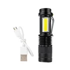 Rechargeable Torch 2021 Mini Customized Rechargeable Zoomable LED Torch Light