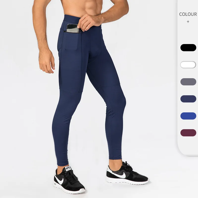 Men's Zipper Pocket Fitness Pants Sports Running Training Sweat Wicking  Fast Drying High Elastic Leggi Tights Casual Sport Pants - Buy Leggings Men  Fitness,Men Fitness Clothing,Leggings With Pocket Product on Alibaba.com