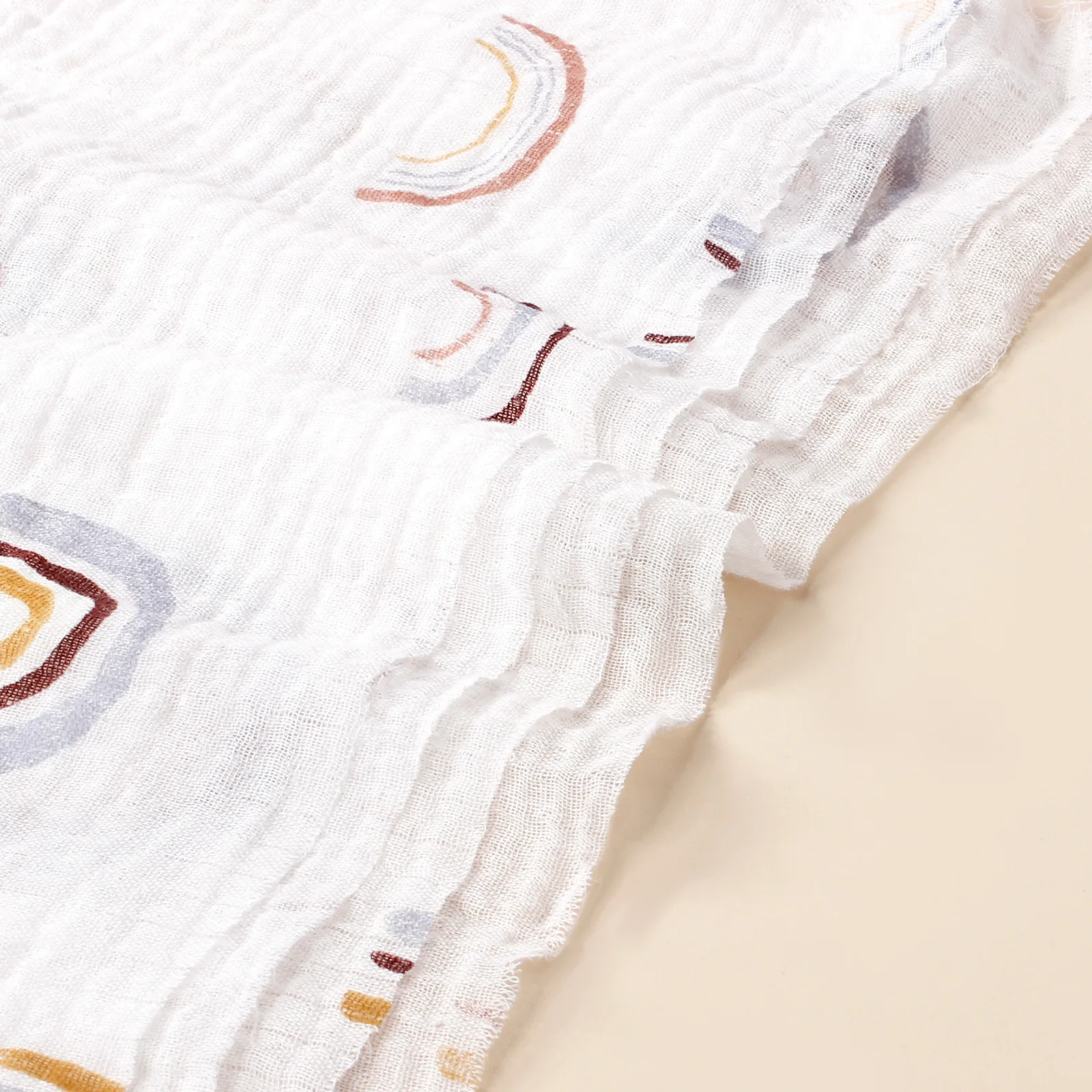 Toddler soft baby saliva burp cloth newborn printed muslin gauze towel baby cotton muslin wash cloth
