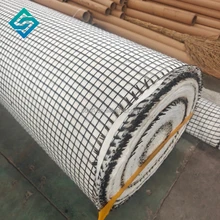 Road Reinforcement High Tenslie Strength PET PP Plastic Composite Geogrid Biaxial Geogrid Fiberglass geogrid stitched geotextile