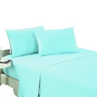 Linen Light Blue/baby Blue Hotel Textile Luxury And Comfortable Well Brushed Microfiber Sheet Set Bedding Bed Linen