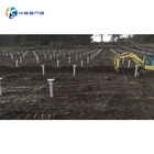 Pile No Dig Ground Pv Solar Ground Pile Screw Anchor Foundation Ground Screw