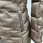 Coat LADY'S PADDED JACKET WITH SUBLIMATION PRINT PUFFER COAT WITH FUR HOODED
