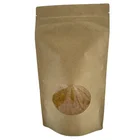 Tea Tear Coffee Tea Packing Easy Tear Paper Kraft Doypack Bag With Window