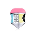 Pendant Qings 2021 Fascinated 925 Sterling Silver Drop Oil Zircon Oxidation Colorful Pencil Pendant Charms