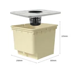 Square Pot Square Plastic Flower Pot Hydroponic Strawberry Dutch Bucket For Tomato Cucumber