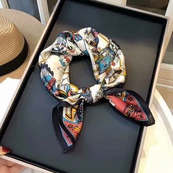 Fashion Custom Designer 100 Silk Scarves Printed Silk Scarfs For Women Stylish Wholesale With Box