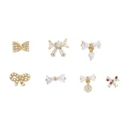 Earrings Bowknot Series Body Piercing Jewelry Stainless Steel Earrings Exquisite Electroplating Earrings