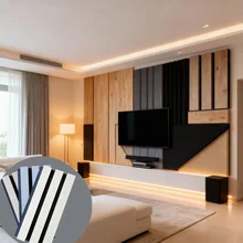 High Quality Interior Decoration Soundproof Wall Panels MDF Acoustic Slat Wall Panels