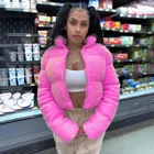 Coats New Arrivals Winter Streetwear Outfits Solid Color Lambswool Casual Women Coats Jacket