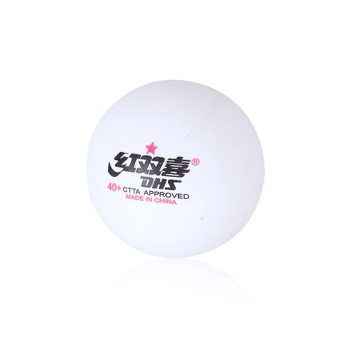 DHS 1 star D40 Pack of 10 Cell Free White Table Tennis Balls ITTF Approved 