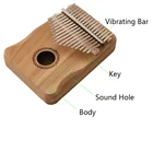 Kalimba 17 Key Mahogany Thumb Piano Musical Instrument Africa Finger Piano Instrument Musical