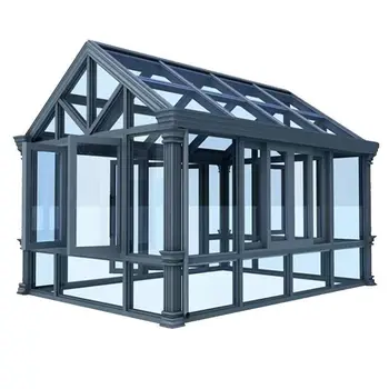 Hot selling in China all season new model aluminum sun room glass house