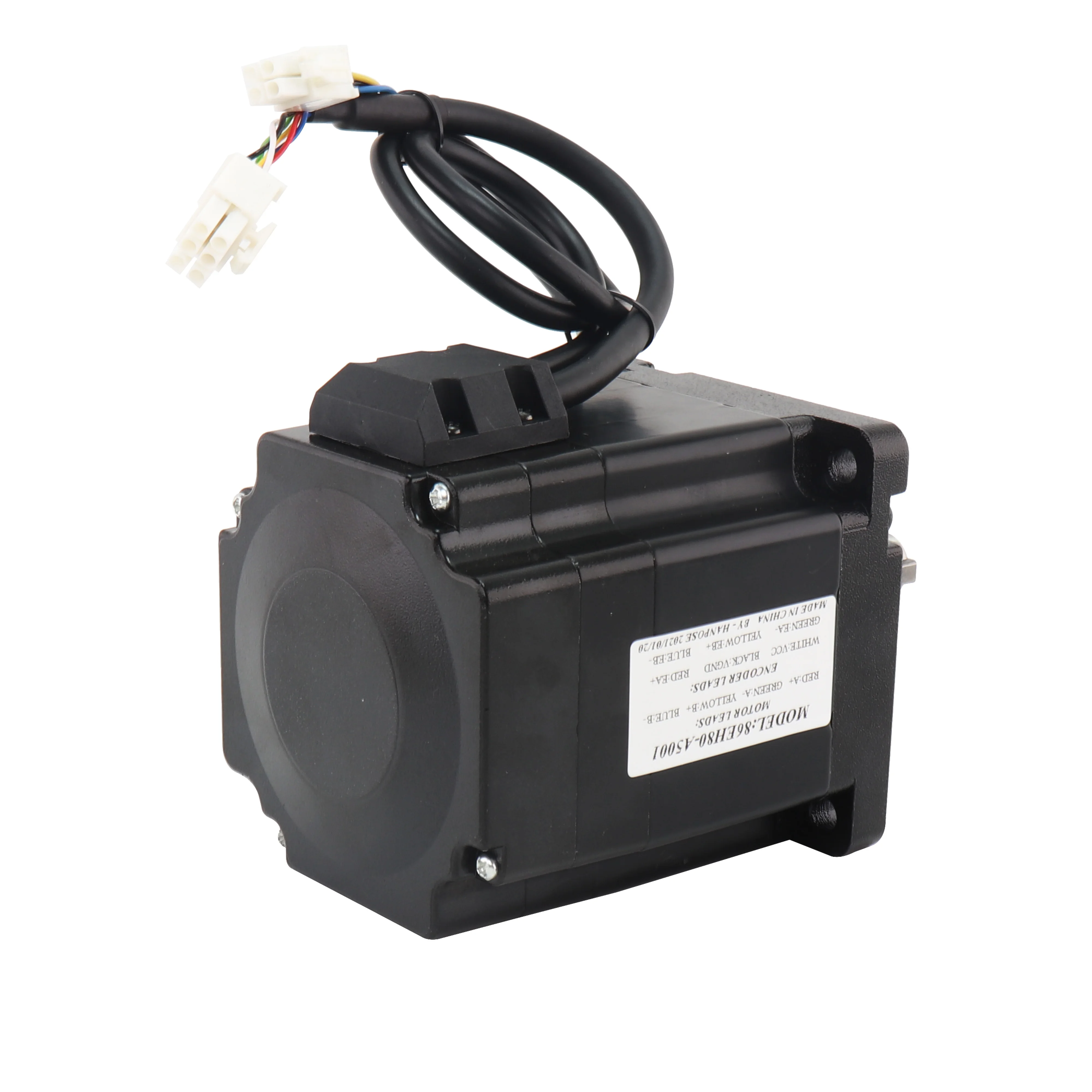 product hanpose high quality nema34 motor 2 phase 18 6a nema 34 hybrid closed loop stepper motor 86eh80-14