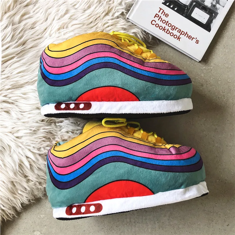 jordan plush sneaker slippers