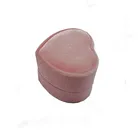 Ring Box Rings Wholesale Customized Rigid Cardboard Pink Ring Box Heart Shaped Gift Box For Rings