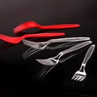 Fork Disposable Plastic Fork 180 Mm Heavy Weight Cutlery 5.5g Disposable Plastic Fork PS/PP