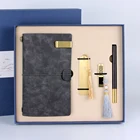 Corporate Engravable Premium Pen Notebook Custom Office Gift Sets Promotion Corporate Business Mens Gift Set Luxury/