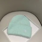 M High Quality Winter Custom Logo Letter M Hats Beanie Hat Gorros Warm Knitted Beanie Winter Hats