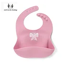 Plain Baby Bib Miracle Baby Basic Plain Food Grade Silicone Baby Bib For Printing Picture Bibs