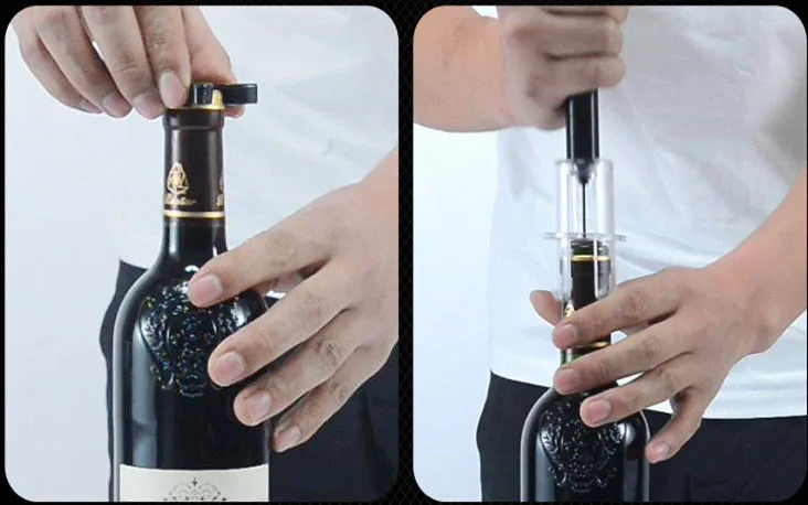 Aluminum Tube Pneumatic Wine Needle Pneumatic Bottle Opener Manual Wine Opener Kitchen Tools Gadgets