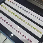 Round Brilliant Cut Diamond 7.5MM 1cts Color Pink Moissanite Price Loose Gems Blue Moissanite