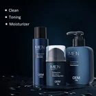 Organic Cream OEM ODM Private Label Vitamin C Organic Facial Cleanser Toner Cream Face Skin Care Set For Men