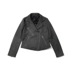 Leather Jacket Wholesale New Spring Casual Zipper Leather Biker Jacket With Lapel Vegan Suede Jacket