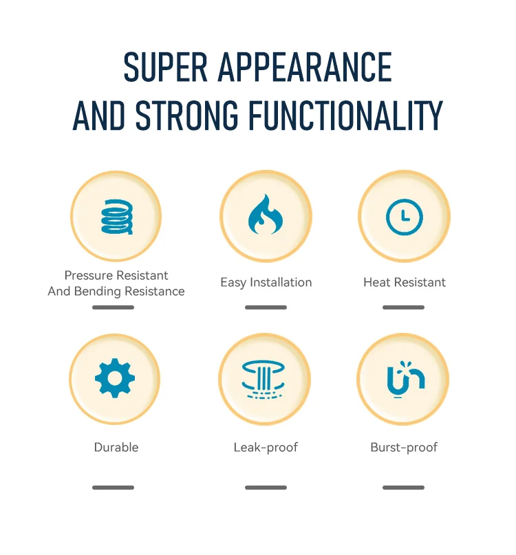 FANSKI Modern Design Style Stainless Steel Braided Flexible Kitchen Faucet Hose for Water Plumbing System factory