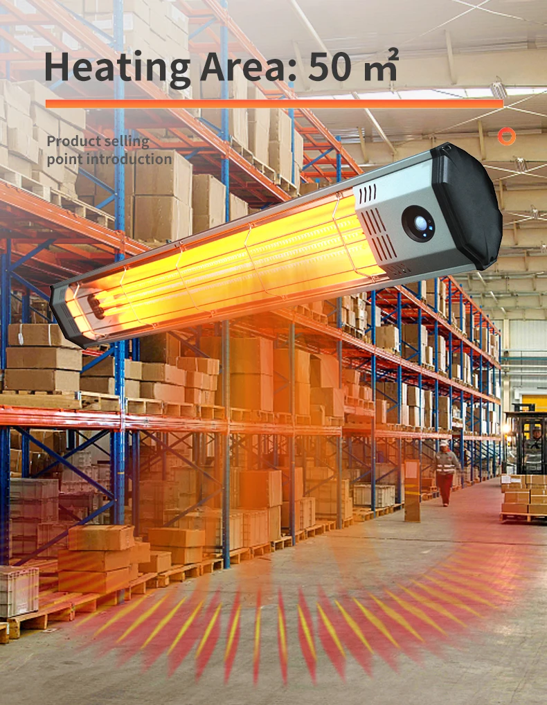 Ceiling Mounted Infrared Heater, CH260, 6000W - detail 18