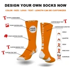 Create High JD-027 Create Your Own Design Custom Made Socks High Quality Custom Logo Socks No Minimum