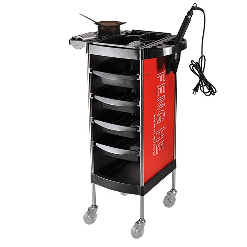 other popular hair salon equipment rolling  beauty  hair drawer salon trolley for hair salon