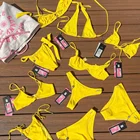 Bikini Bikini Wholesale Woman Swimwear Cute Teenager Mini Brazilian 2021 Sleeve Bikini