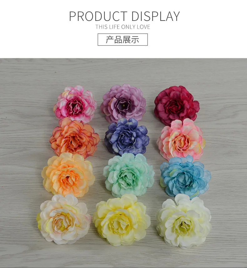 2024 2024 5cm Faux Flower Heads In Bulk Wholesale Flower Head Silk ...