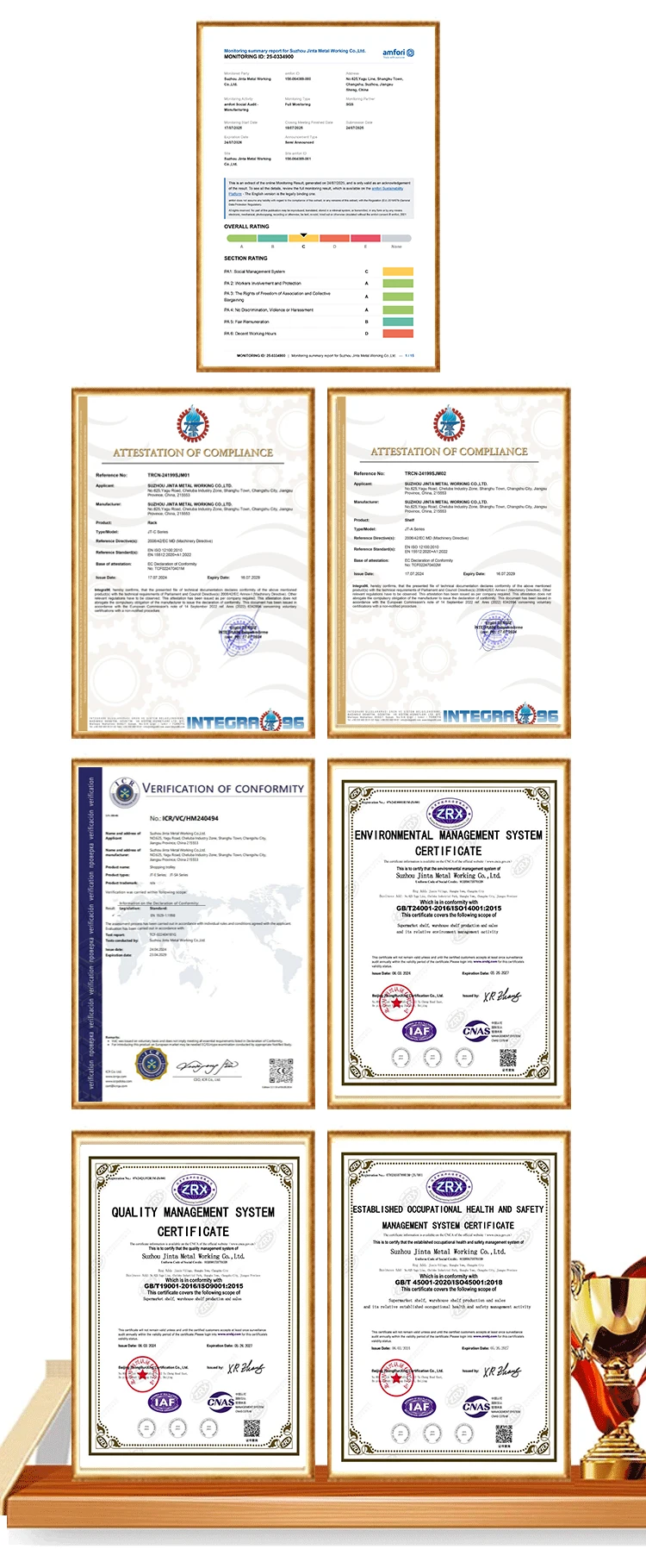 5 Shelves Supermarket Shelving Gondola Display Shelving with 6 Shelves and 4 Shelves Options