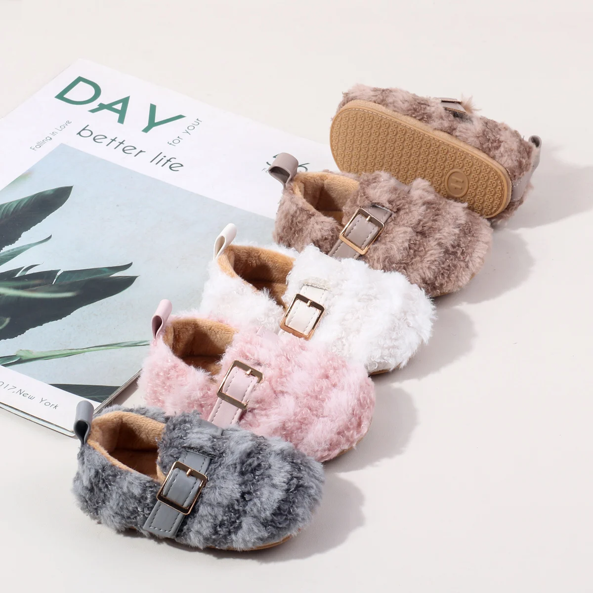 High Quality Warm Unisex Indoor Newborn Infant Toddler Baby Girls Boys Shoes manufacture