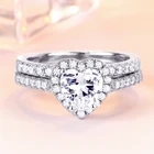 Sterling Silver Wedding Silver Wedding Rings Hot Sale Custom Logo 925 Sterling Silver Wedding Rings With Diamond